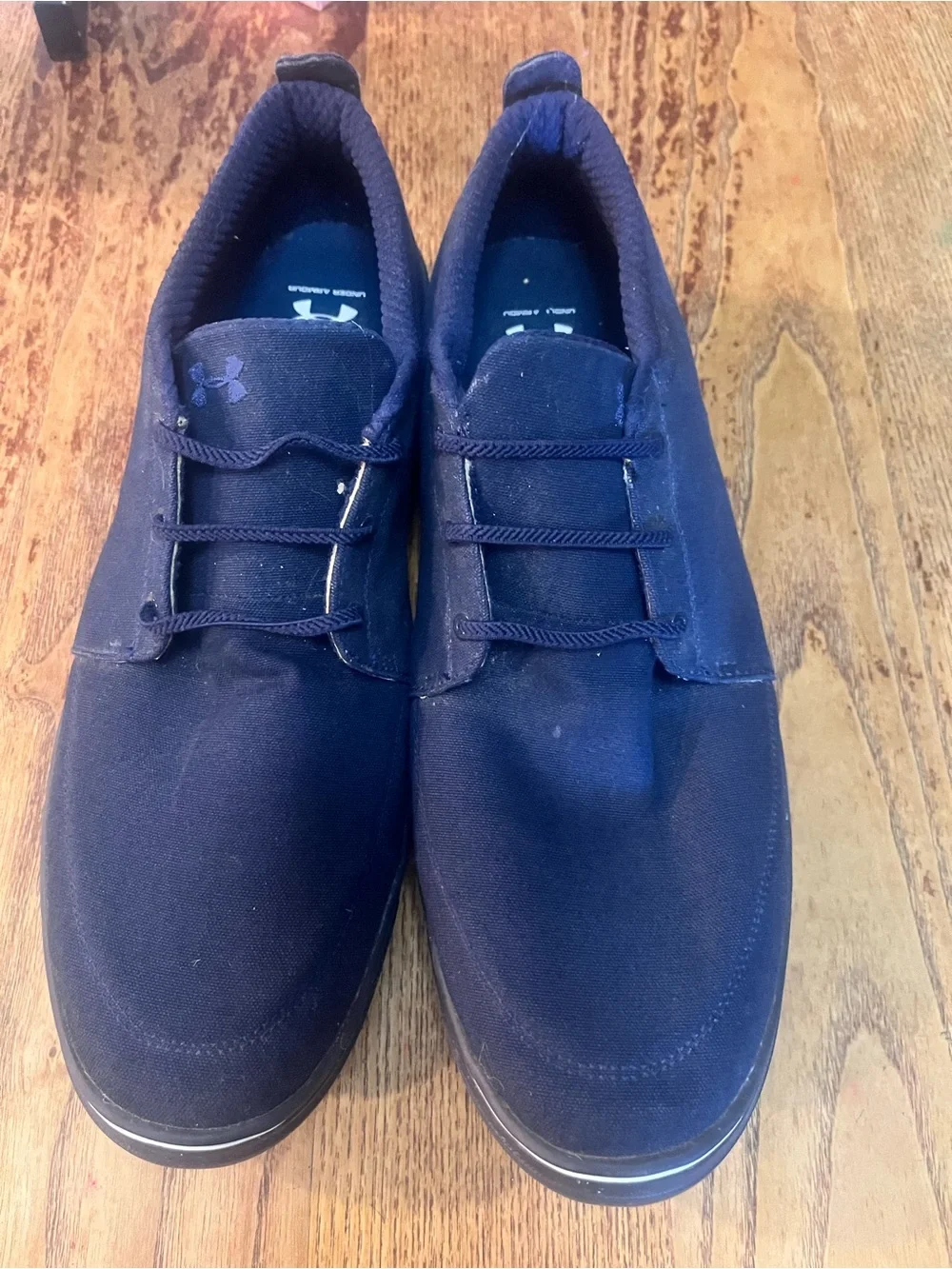 Under Armour Men’s Navy Casual Lace-Up Shoes Size 17